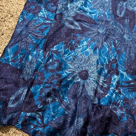 Victoria's Secret Blue Floral Chemise Gown size Medium - Picture 3 of 5